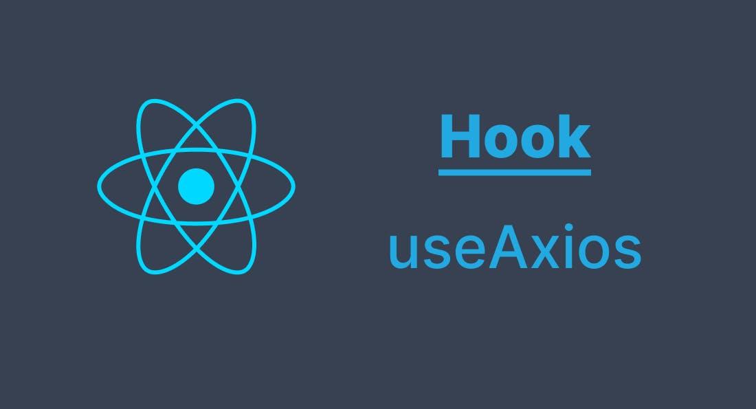 Logo do react e o hook useAxios